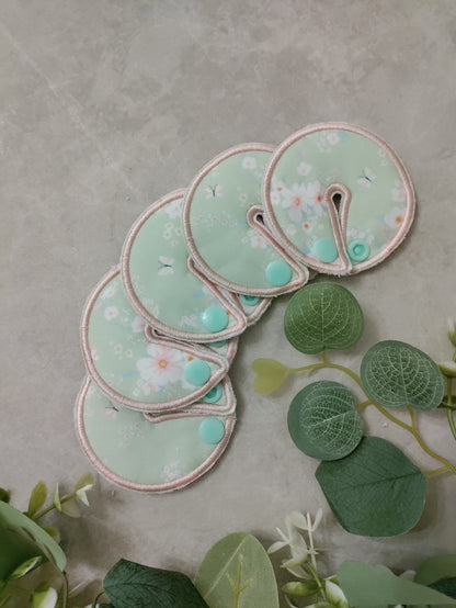 Dainty mint floral Tubie Pads