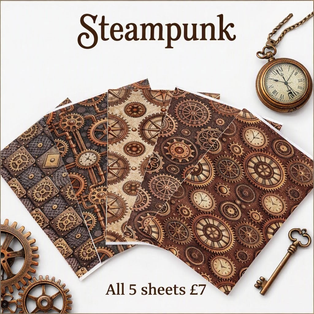 Steampunk 5pcs Tubie Tape