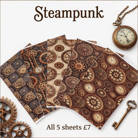 Steampunk 5pcs Tubie Tape