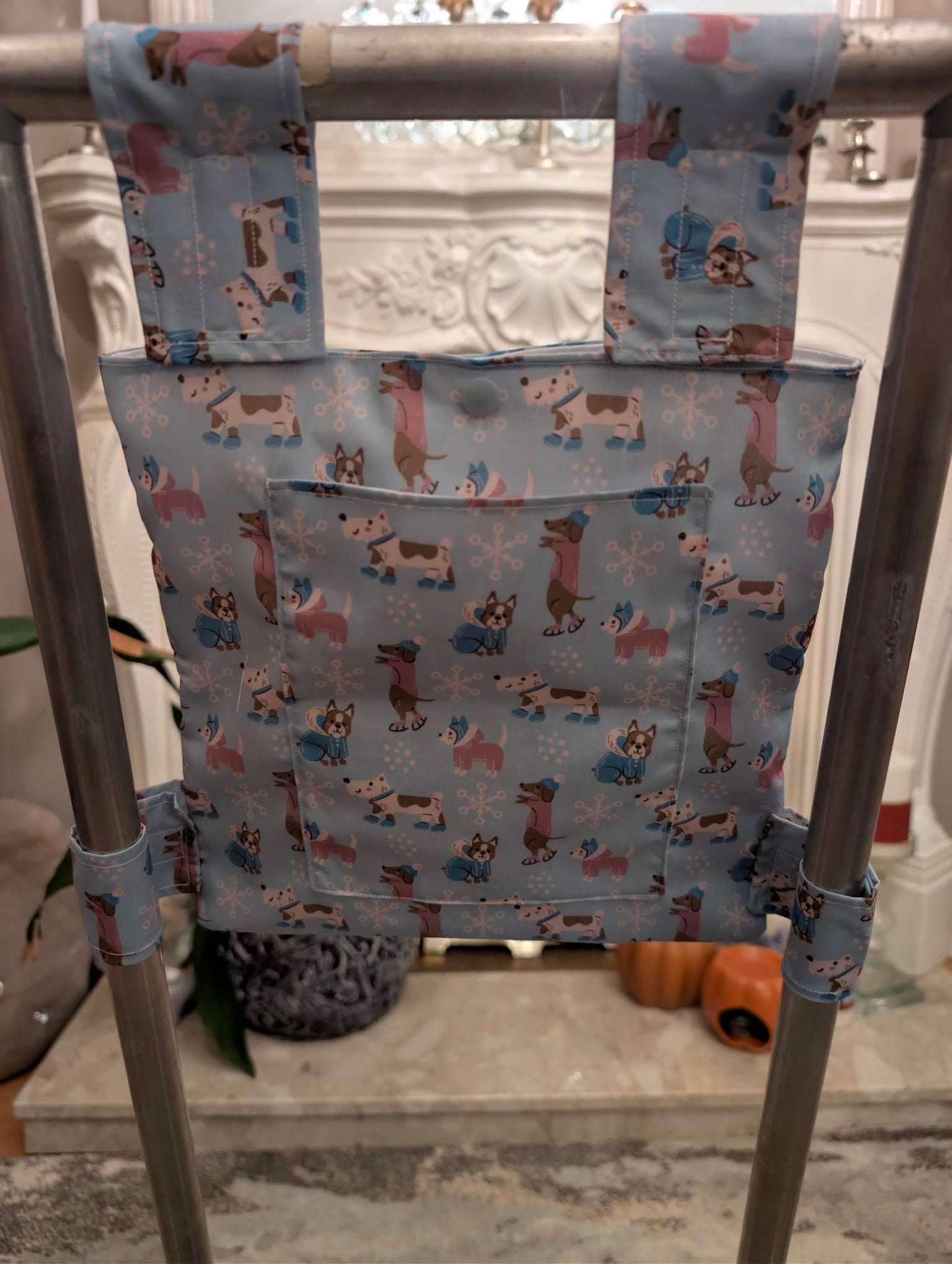 Snow pups Zimmer frame bag