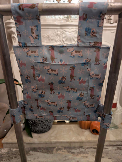 Snow pups Zimmer frame bag