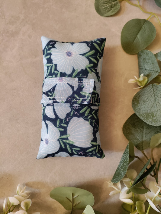 Blue Floral  Medical port pillow .