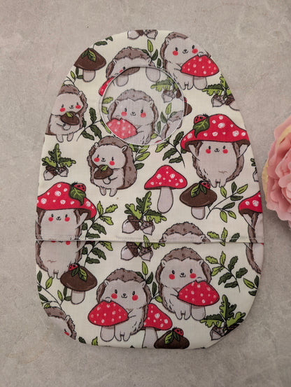 Hedgehog mushroom stoma bag cover