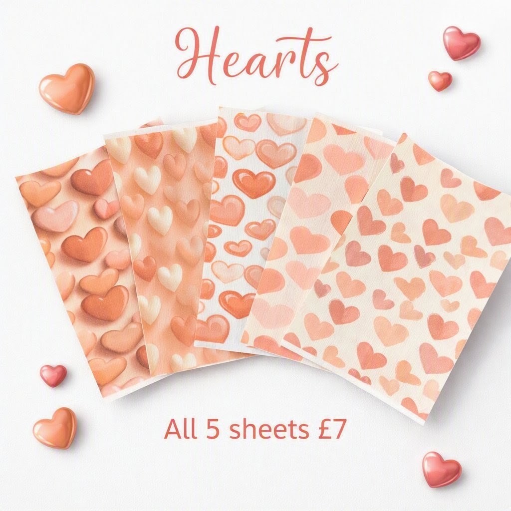 Hearts 5pcs Tubie Tape
