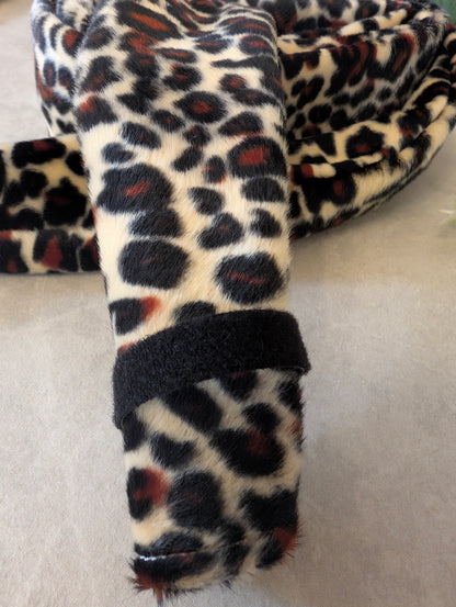 Leopard print 1.75m Hose Cover for CPAP, BIPAP, Circuit Ventilator, Padded tubing.