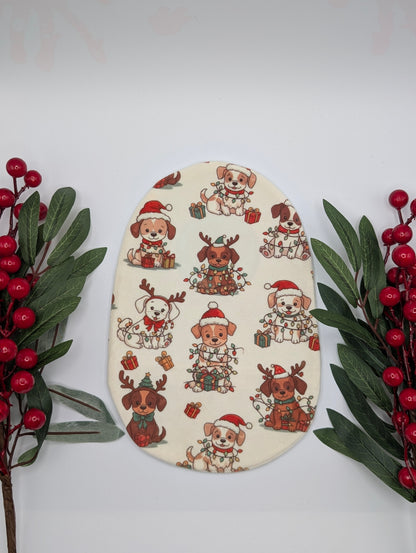 Christmas pups stoma bag cover, Colostomy bag