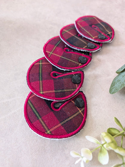 Dark tartan Tubie Pads