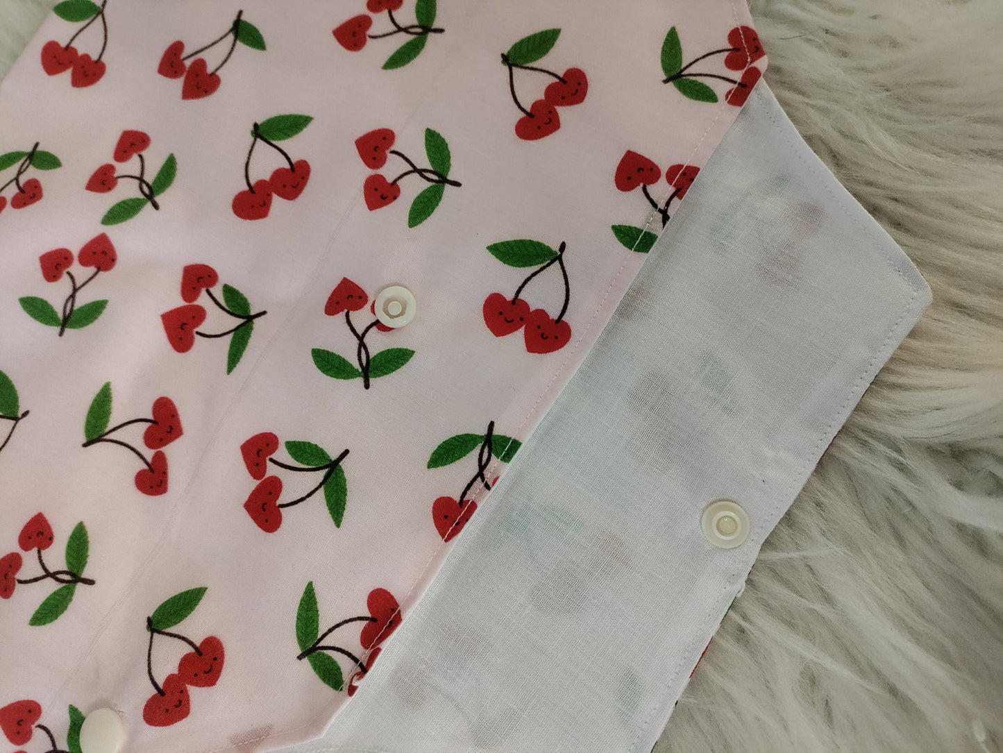 Smiling heart cherry catheter belly bag