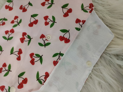 Smiling heart cherry catheter belly bag