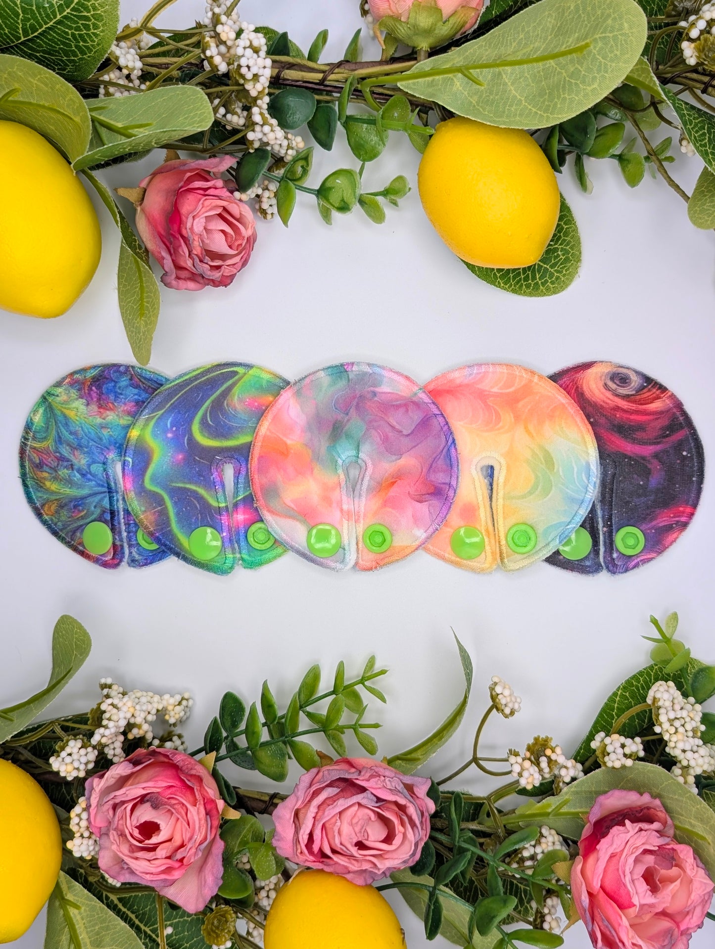 Neon swirl Tubie pads