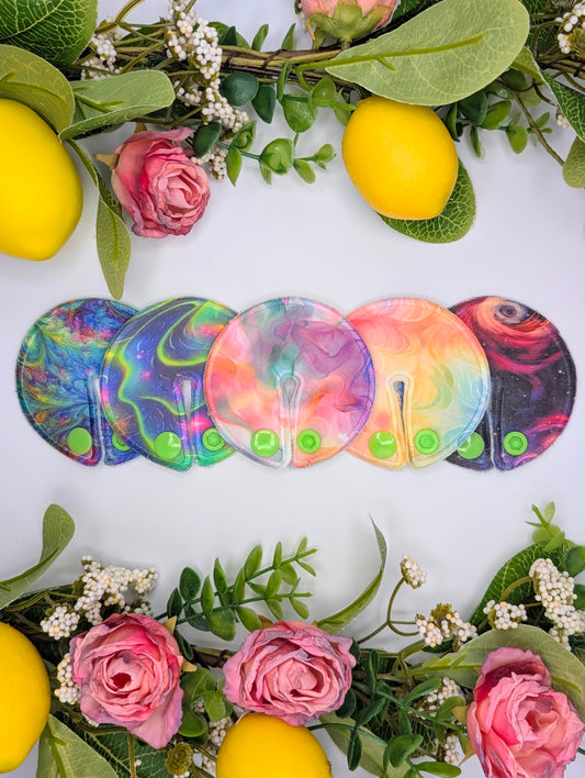 Neon swirl Tubie pads