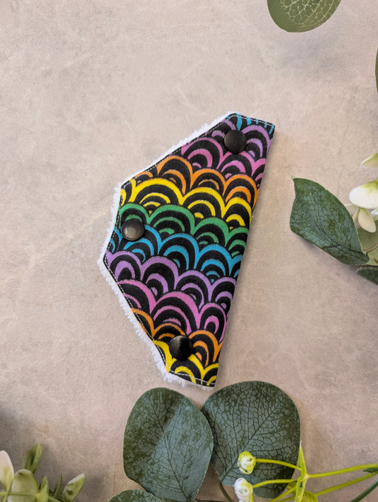 Dark rainbow valve cover TOWEL LINED