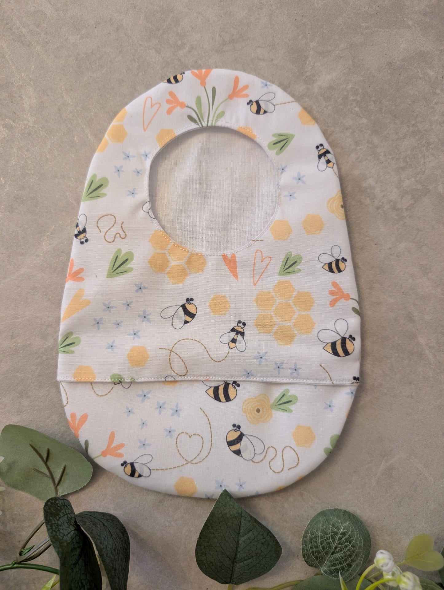 Spring bee stoma bag cover, Colostomy bag