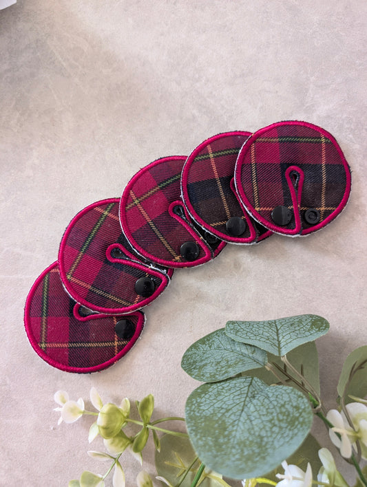 Dark tartan Tubie Pads