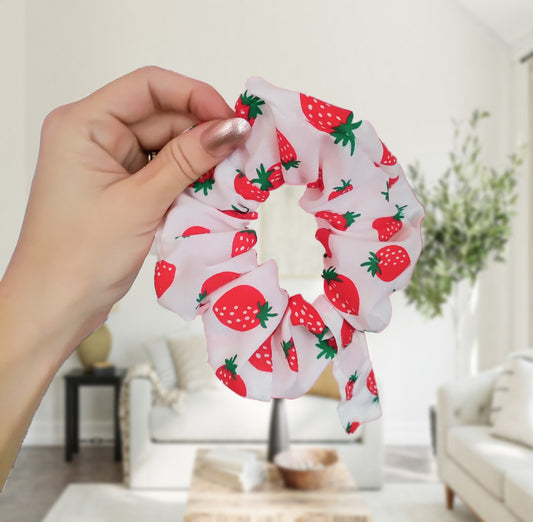 Strawberry tubie scrunchie