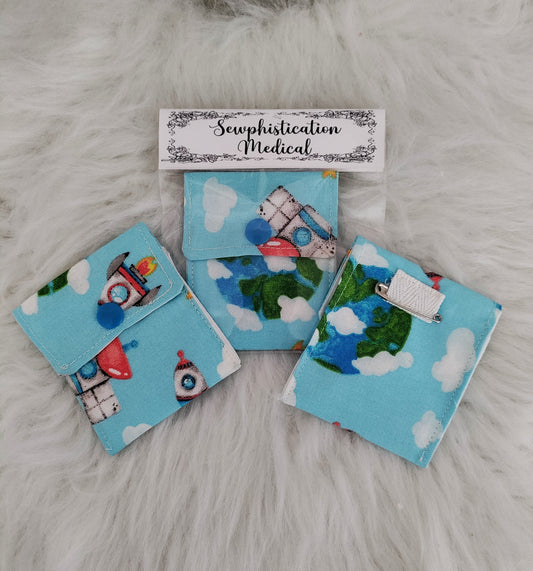 Rocketship tubie pouch