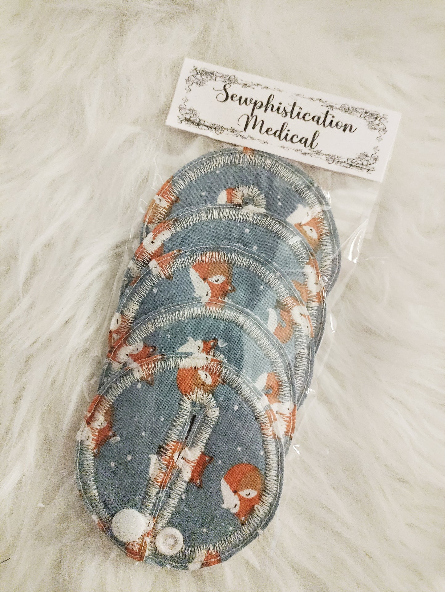 Winter fox Tubie covers, G G/J tube, PEG tube, Tubie pads