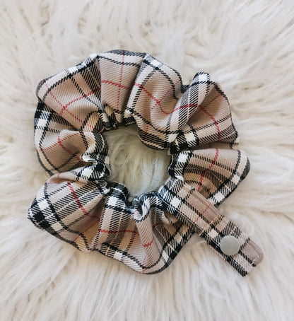 Tartan tubie scrunchie