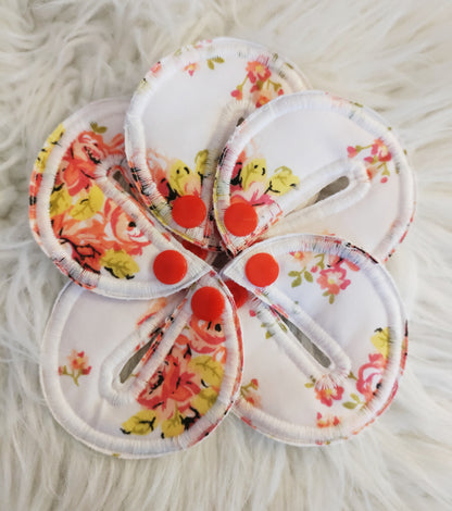 Pale floral Tubie covers, G G/J tube, PEG tube, Tubie pads