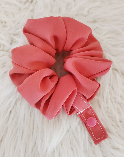 Blush pink tubie scrunchie