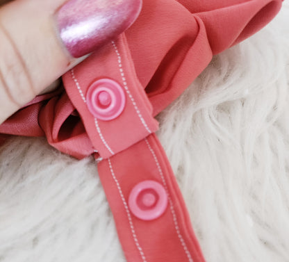 Blush pink tubie scrunchie