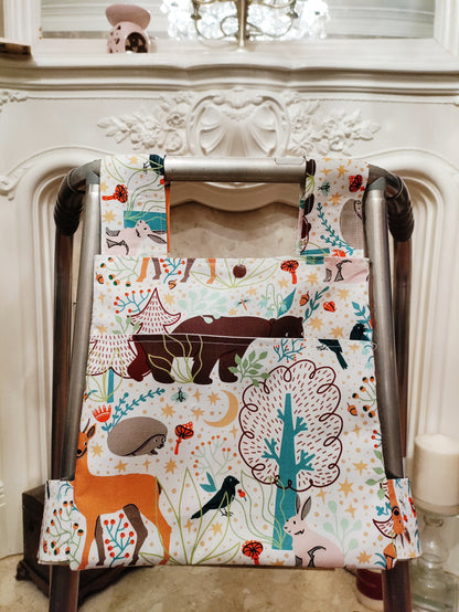 Woodland Zimmer frame bag, walking frame bag, accessories, walking aid, handmade, bag, storage
