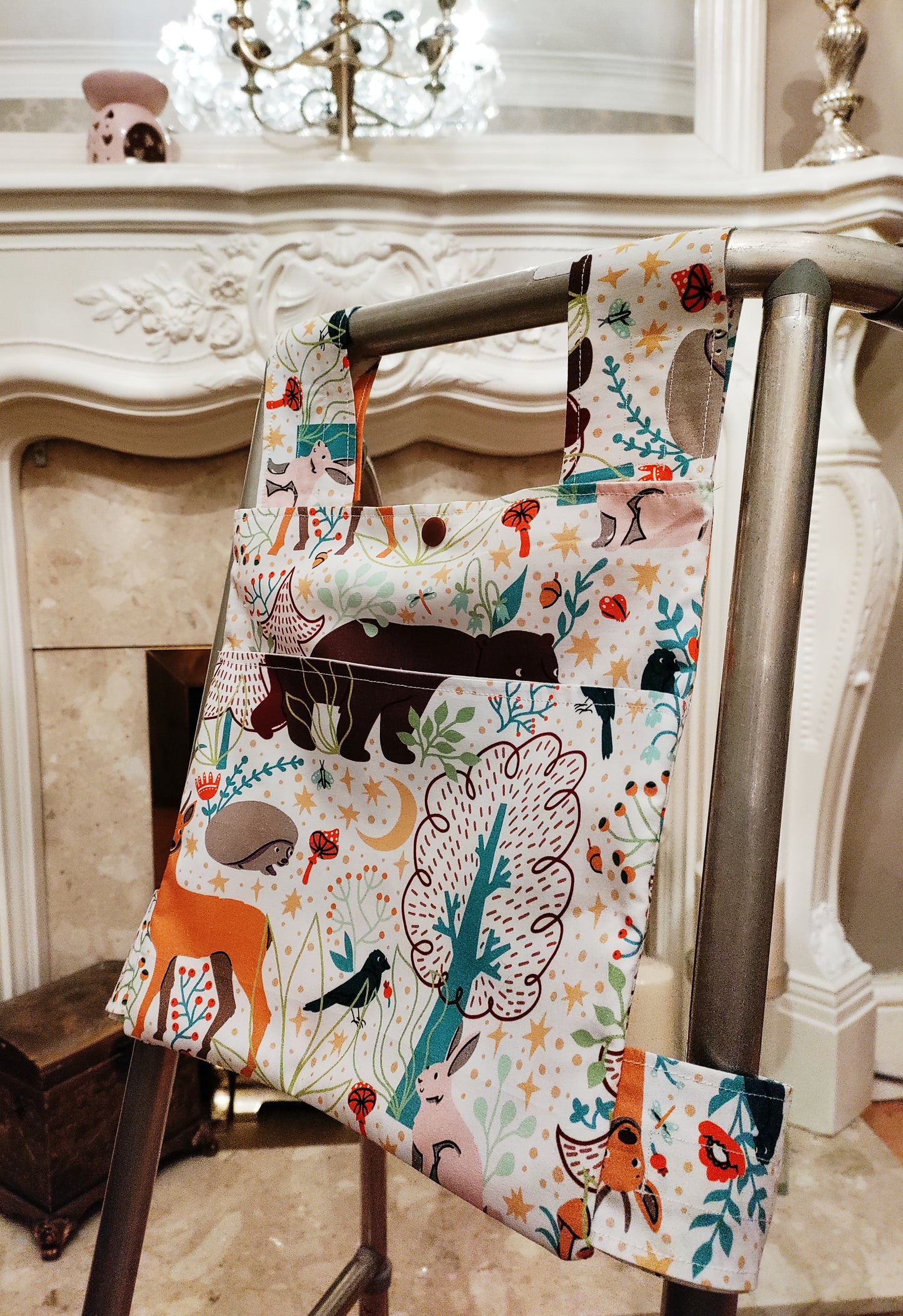 Woodland Zimmer frame bag, walking frame bag, accessories, walking aid, handmade, bag, storage