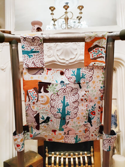 Woodland Zimmer frame bag, walking frame bag, accessories, walking aid, handmade, bag, storage