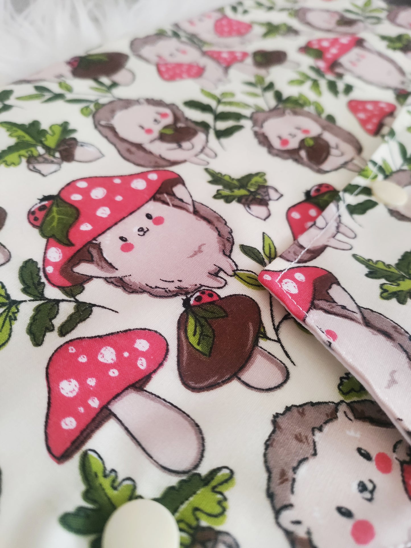 hedgehog mushroom Belly Bag Cover