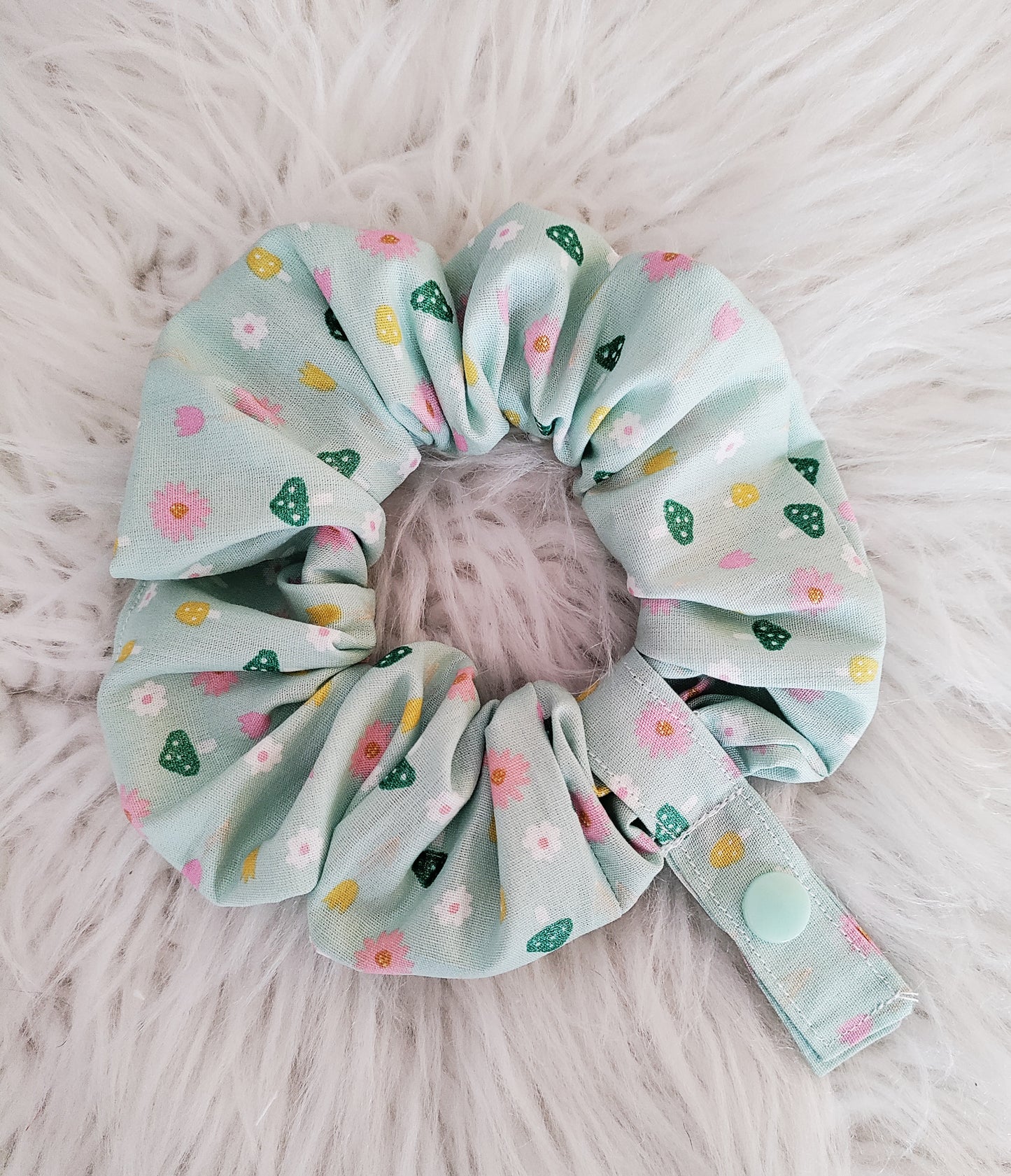 Glitter mushroom tubie scrunchie