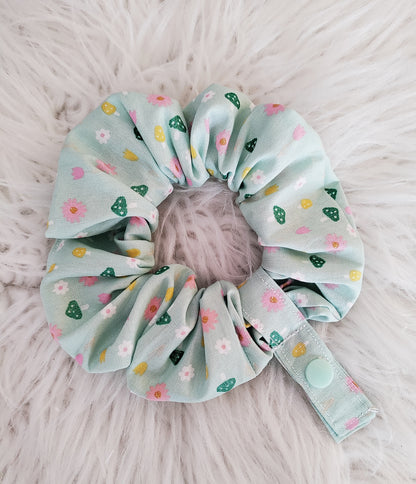 Glitter mushroom tubie scrunchie
