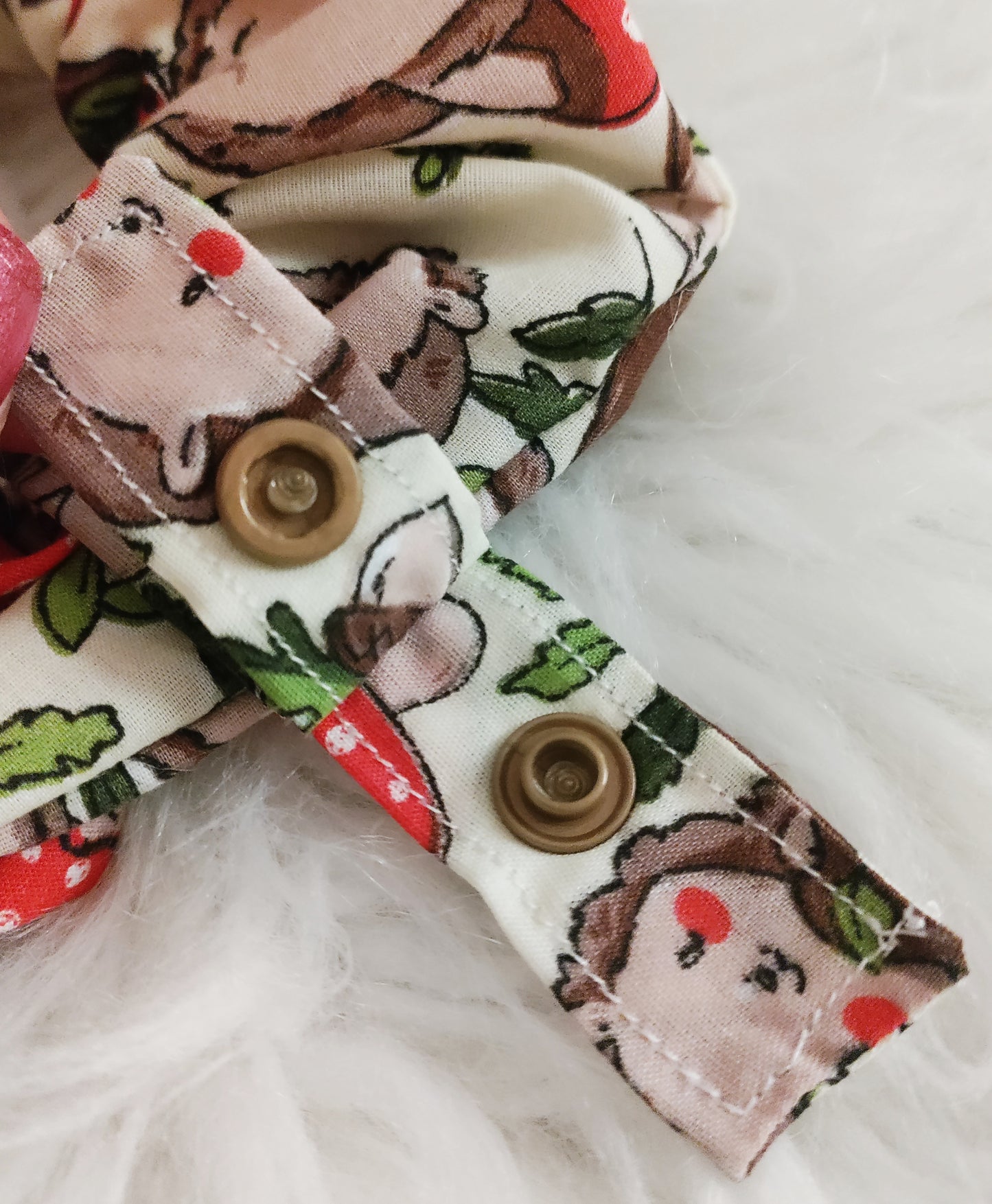 Hedgehog mushroom tubie scrunchie