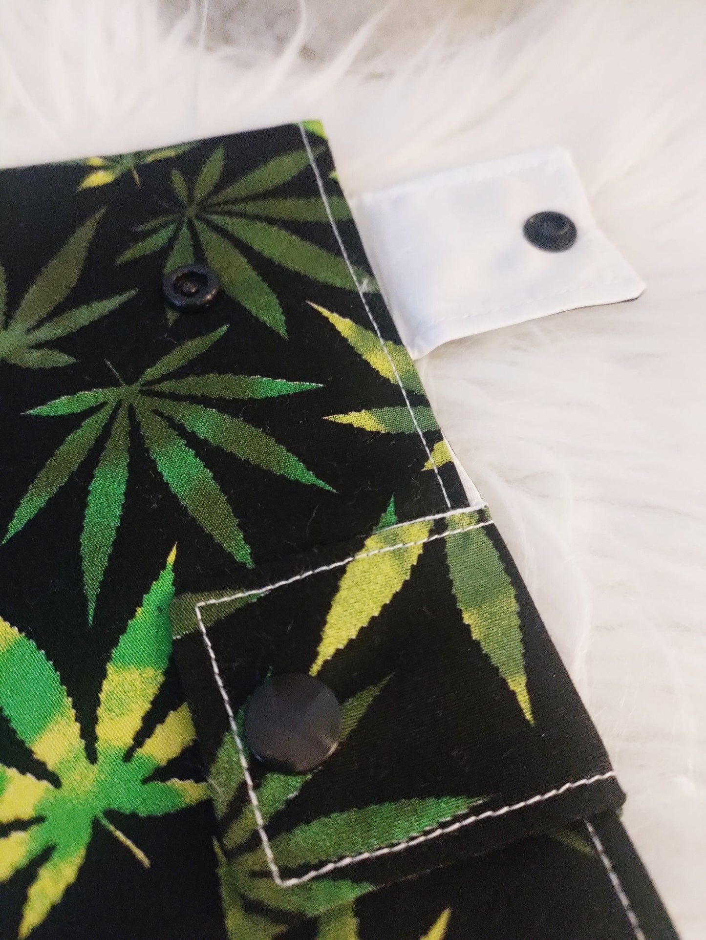 Dark leaf Leg Bag Cover