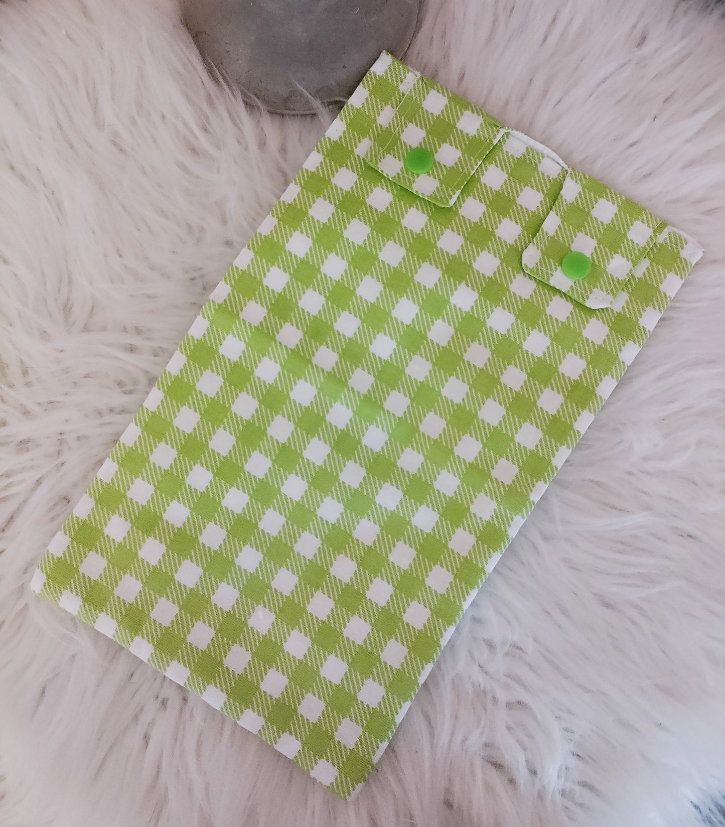 Green check Leg Bag Cover