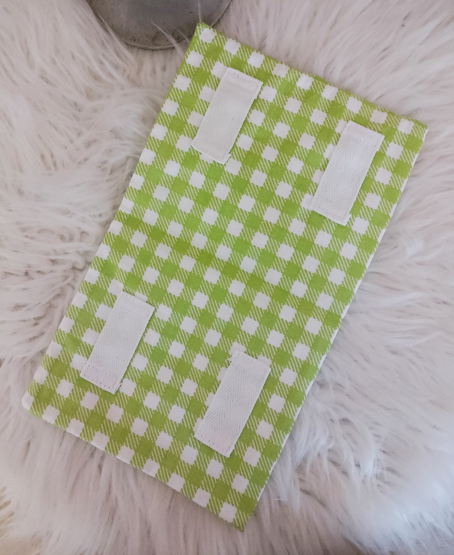 Green check Leg Bag Cover