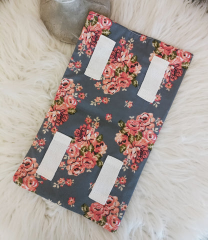 grey floral Leg Bag Cover