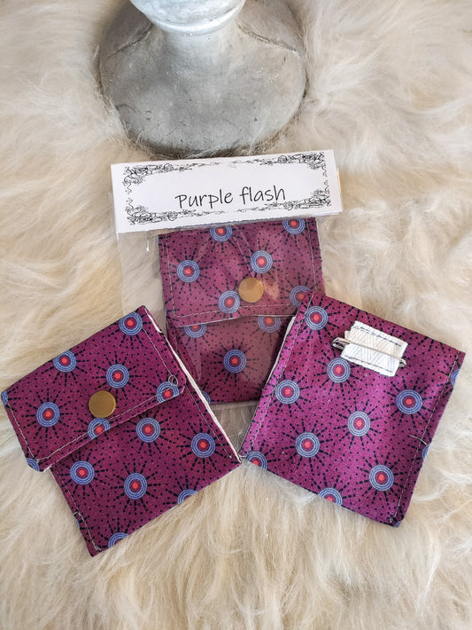 Purple Flash tubie pouch