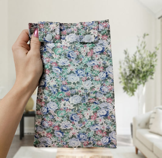 Purple floral Leg Bag Cover